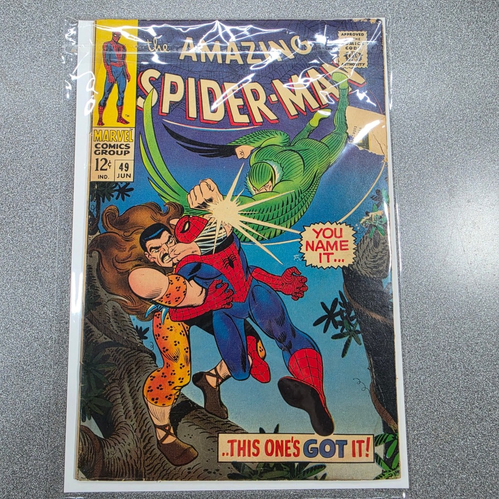 Marvel Amazing Spider-Man‎ #49 Comic Book 1967 Kraven Vulture Romita Cover